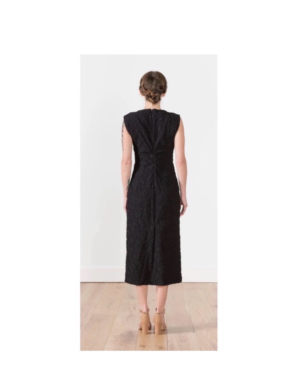 Rachel Comey Black Sleeveless Lace Midi Dress - Picture 3 of 11